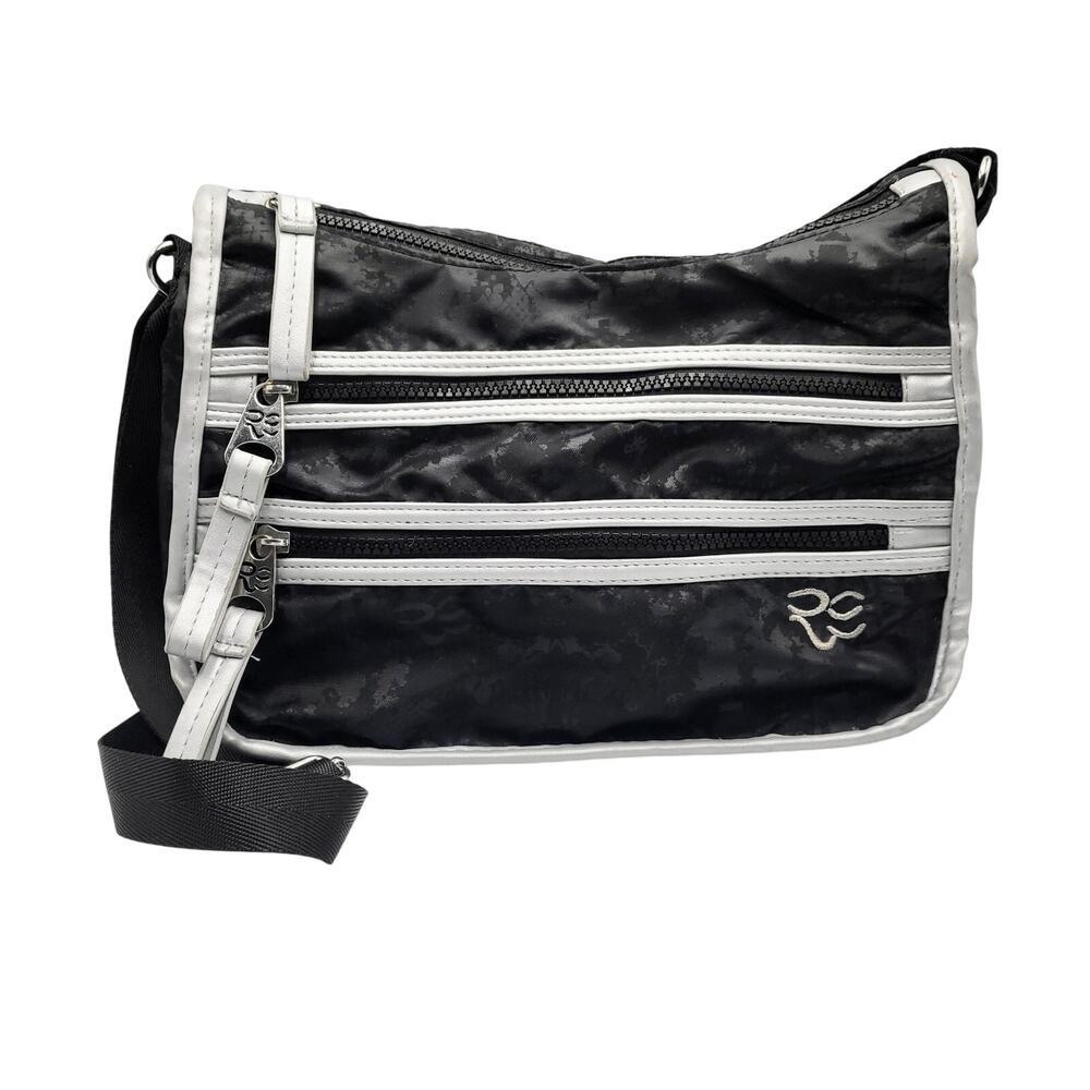 Rare Earth by Stone Mountain USA Black & Silver Multi-compartment Crossbody Bag
